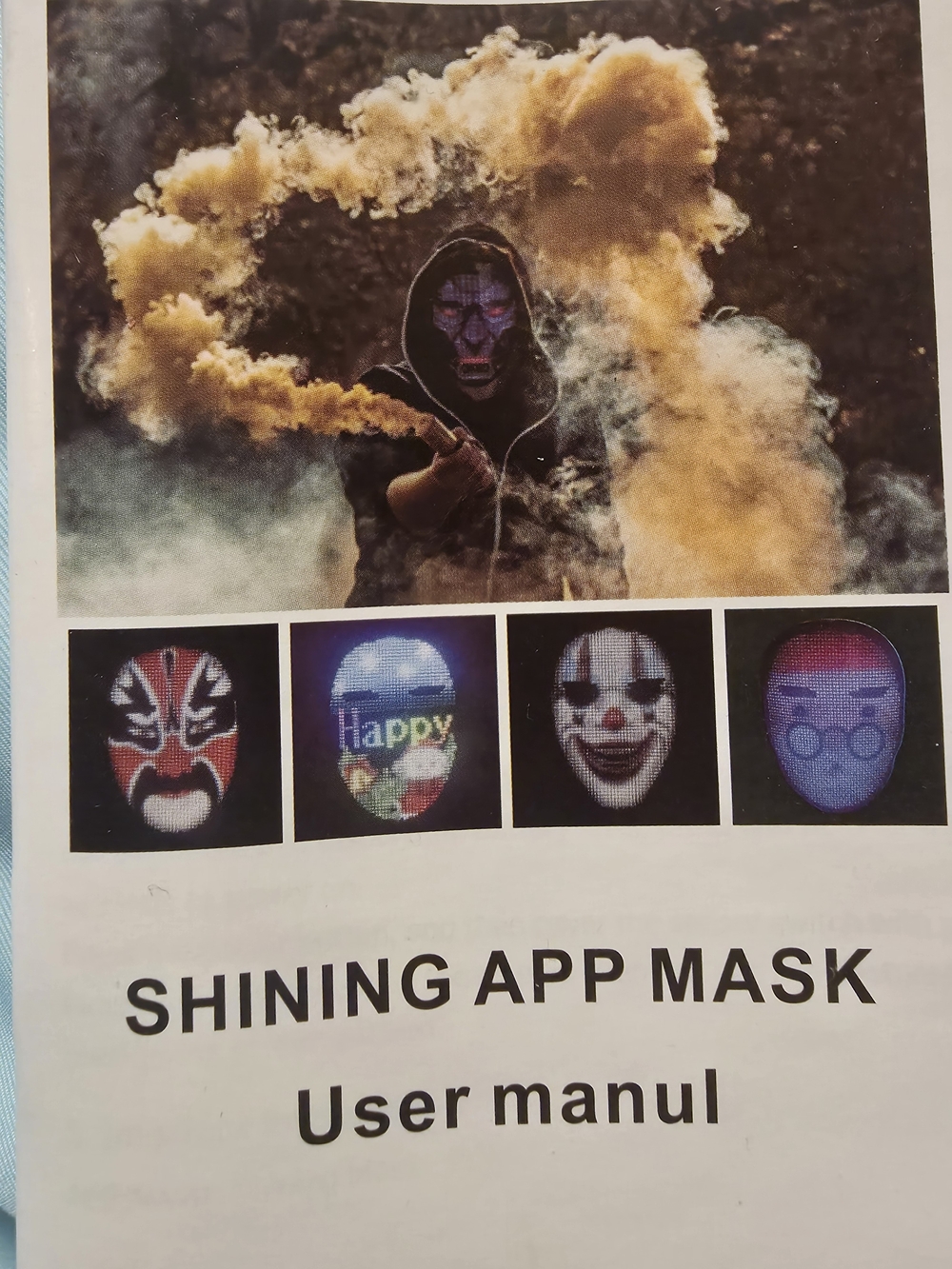 Shining App Mask - Black LED Digital Face Mask